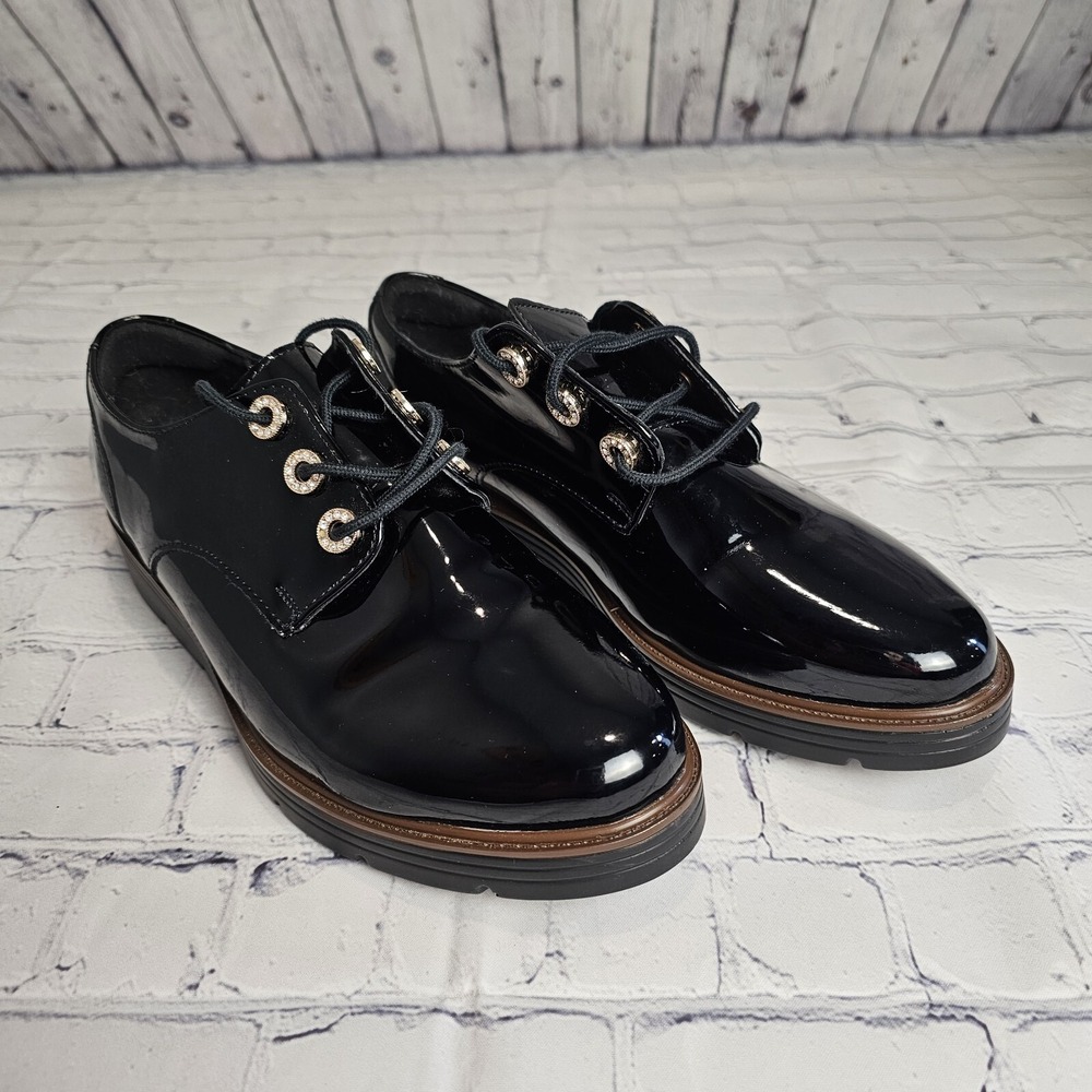 Flexi Comfort Shoes Women's‎ Size 9 Black Oxford Walking Casual Mexico